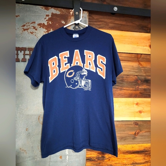 Vintage Chicago Bears Logo7 T-shirt Large - Picture 1 of 4
